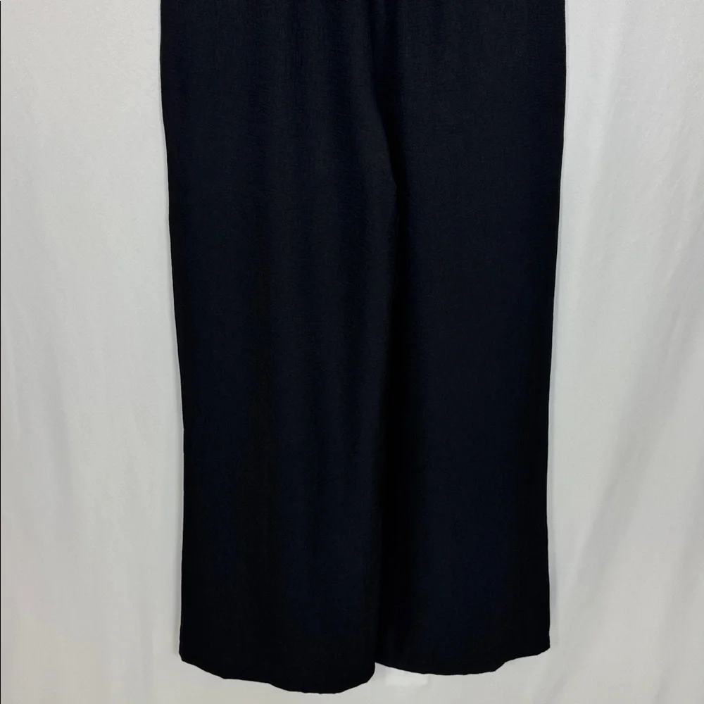Ellen Tracy‎ Women’s Pleated Wide Leg Pants Large Black